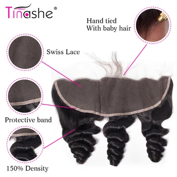 Tinashe Plaukų Peru Plaukų Ryšulius Su Uždarymo Remy Human Hair Nėrinių Priekio Su Ryšulių Prarasti Banga Ryšulius Su Priekinės