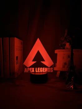 Tinkinti Apex Legendos LOGO Naktį Šviesos diodų (Led Stalo Lempa Spalva Keičiasi Šviesos Kambario Dekoro Idėjų, Kietas Renginio Prizas Žaidėjai Baterija