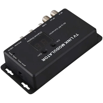 TM70 Mini Namus Infraraudonųjų spindulių Grįžti Elektroninių TV Nuorodą Moduliatorius UHF Reguliuojamas Imtuvo Profesionalių Audio Video Converter AV RF