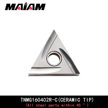 TNMG1604 TNMG160402 TNMG160404 kairėje įterpti teisę įterpti trikampio formos griovelį Keramikos semifinishing nerūdijančio plieno, aliuminio