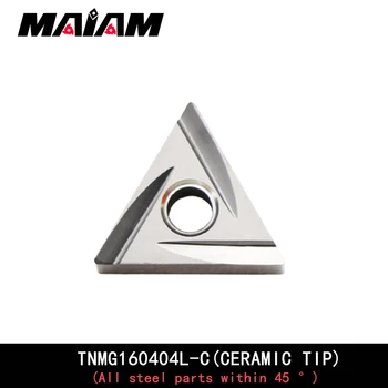 TNMG1604 TNMG160402 TNMG160404 kairėje įterpti teisę įterpti trikampio formos griovelį Keramikos semifinishing nerūdijančio plieno, aliuminio