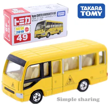 Tomica Nr. 49 Toyota Coaster Kindergarden Autobusų Modelio Rinkinio Takara Tomy Diecast Automobilių Juokinga Vaikams Žaislai Vaikams Kolekcionavimo