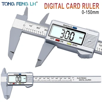 Tongfenglh 6inch LCD 150mm Skaitmeninių Elektroninių Anglies Pluošto Vernier Suportas Gabaritas Staliuko Modelis 5201