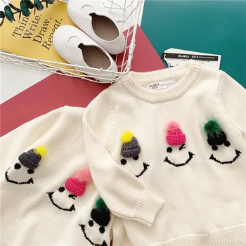 Tonytaobaby Rudens Žiemos Drabužių Nauja Mergina Vaikų Dėvėti Medvilnės Megztinis Baby Girl Džemperis Vaikams Megztiniai