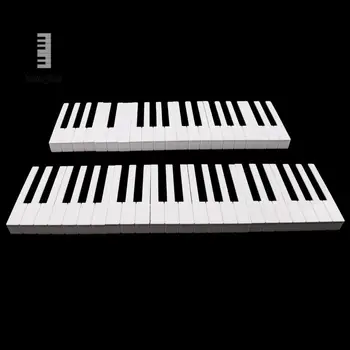 Tooyful 1 Set 52 Fortepijono Klavišus Keytops Klaviatūros Pakeitimo Pagrindinių Viršuje su blizgančiu Pianinas 