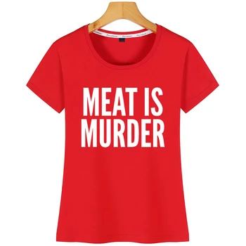 Topai Marškinėliai Moterims Mėsos Yra Žmogžudystė Veganų Augalų Pagrindu Veganizmas Dizainas, Vintage Užsakymą Marškinėlius