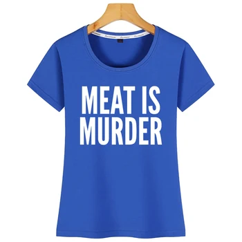 Topai Marškinėliai Moterims Mėsos Yra Žmogžudystė Veganų Augalų Pagrindu Veganizmas Dizainas, Vintage Užsakymą Marškinėlius