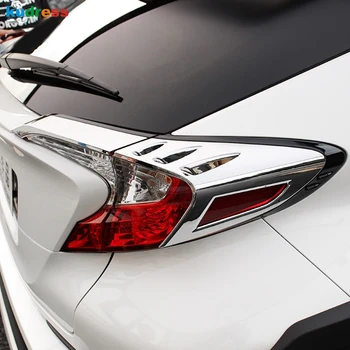 Toyota CHR C-HR 2016 2017 2018 2019 Anglies Pluošto Galinis Žibintas Padengti Apdaila užpakalinis žibintas galinio Žibinto Rėmelis Trims Lipdukas Automobilio Stiliaus