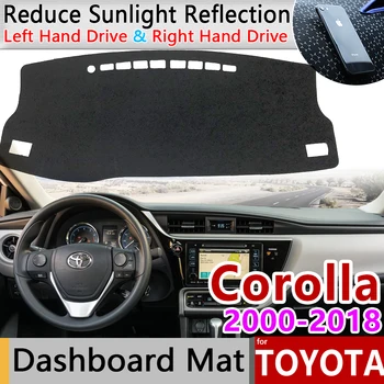 Toyota Corolla E120 E130 E140 E150 E160 E170 2000~2018 neslystantis prietaisų Skydelio Kilimėlis Padengti Trinkelėmis skėtį nuo saulės Dashmat Kilimų Priedai