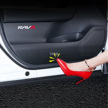 Toyota RAV4 2019 2020 XA50 natūralios Odos Automobilių Durų Kick Pagalvėlės Priedai
