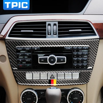 TPIC Anglies Pluošto, Automobilių Reikmenys Centrinės Kontrolės CD Plokštumos Automobilių Lipdukas Mercedes W204 C Class 2010-2013 Automobilių Stilius