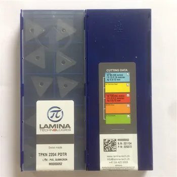 TPKN2204PDTR 30,Originalus LAMINA CNC karbido ašmenys įterpti tekinimo įrankis 10vnt/daug TPKN 2204 PDTR 30