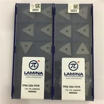 TPKN2204PDTR 30,Originalus LAMINA CNC karbido ašmenys įterpti tekinimo įrankis 10vnt/daug TPKN 2204 PDTR 30