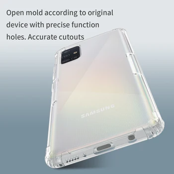 TPU Case for Samsung Galaxy A51 A71 Nillkin Pobūdžio Aišku, Minkštas Silicio Minkštas Viršelis Samsung A51 Atveju