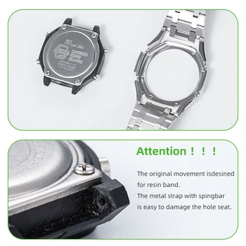 Trečiosios Kartos GA2100 Atveju Keitimo GA2110 Watchband Bezel Metalo 316L Nerūdijančio Plieno