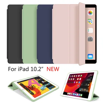 Trifold Smart Case for iPad 10.2 colių 2019 7th Gen , Auto Sleep/Wake Lengvas Stand Case for iPad 10.2 colių
