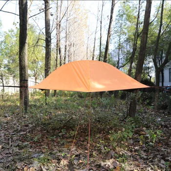 Trikampio butas hamakas off-žemės palapinės kabo medyje kabo lauko kempingas medžioklė žvejyba žvejybos rainproof uodų nešiojamų