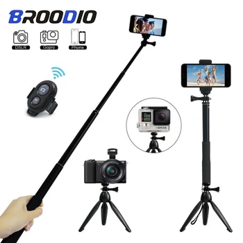 Trikojo Bluetooth Nuotolinio Valdymo Laikmatis Įrašą Turėtojas Selfie Dslr, Trikojį Stick Tvirtinimas Gopro Sporto Telefono Fotoaparato Stovas Laikiklis