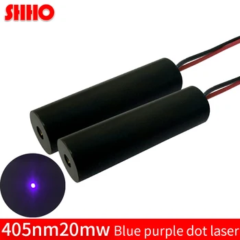 Trumpas juosta 405nm 20mw mėlyna violetinė dot lazerio modulis lazerio taško ieškiklis padėties nustatymo medicinos prietaisų priedai lazerio akyse