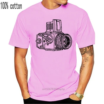 Trumpas Rankovės Hipster Tees Klasikinis Fotoaparatas Hasselblad Grafinis Atspausdintas Ant VYRIŠKI T-Shirt