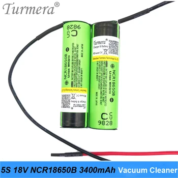 Turmera baterija 5s 18v 21v ncr18650b 18650 3400mah baterija 18v 21v dulkių siurblys atsuktuvas baterija individualų suvirinimo