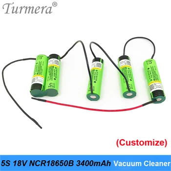 Turmera baterija 5s 18v 21v ncr18650b 18650 3400mah baterija 18v 21v dulkių siurblys atsuktuvas baterija individualų suvirinimo