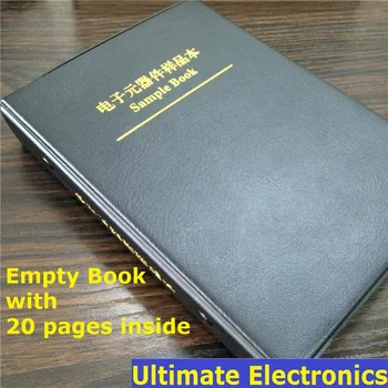 Tuščias Mėginio Knyga su 20Pages(Tuščių puslapių) Už 0402/0603/0805/1206 SMD Elektroninių Komponentų