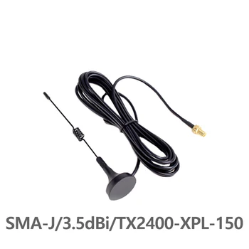 TX2400-XPL-150 2.4 GHz, 3.5 dBi Pelnas 50 Omų Varža SMA-J Sąsaja Mažiau nei 1,5 SWR Aukštos kokybės Gyvis Antena