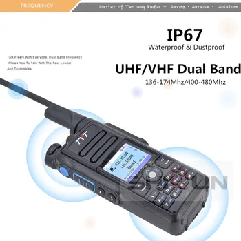 TYT DMR Radijo IP67 Wateroroof Dual Band Walkie Talkie MD-2017 Geriau nei Baofeng DMR DM-8HX DM-5R DM-5R Plius GPS Radijo IP67 DMR