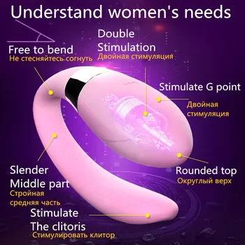 U Tipo Vibratorius 7 Spartos Belaidžio nuotolinio valdymo Vibratorius, sekso žaislai Moterims, G-Spot Skatinti Erotiniai Žaislai Pora Sekso Produktai