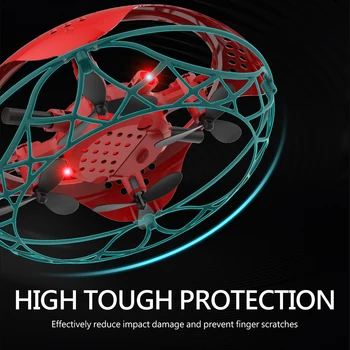 UFO Interaktyvus Drone Infraraudonųjų spindulių Jutiklį, Indukcijos Quadcopter Protingas Skristi Sporto Vertus Kontroliuoti Sraigtasparnis Vaikų Magic Dovanų