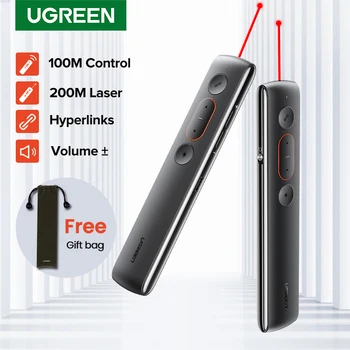 Ugreen Vedėjas Belaidžio Nuotolinio valdymo pultelis 2.4 GHz USB Kontrolės Pen, Skirtą 