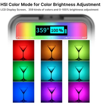 Ulanzi VL49 Visą Spalvų Mini RGB LED Vaizdo Šviesos 2500K-9000K Magnetiniai Mini Užpildyti Šviesos Pratęsti 3 Šalto Batų 2000mAh