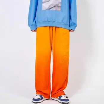 UNCLEDONJM 2021SS Gradientas streetwear sweatpants Harajuku Hip-Hop poilsiu track kelnės vyrams palaidi tinka kaklaraištis dažyti mens kelnės HD-B151