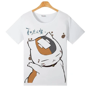 Unisex Anime Cos Natsume Yuujinchou Marškinėliai Tee Madara Natsume Takashi Trumpas Rankovės Marškinėliai Tee Marškinėliai