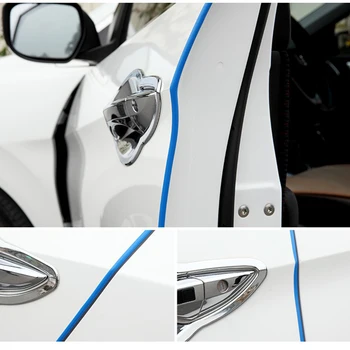 Universalus 1pc 5M PVC Automobilio Duris Raštas Bamperis Šoninis Skydas Susidūrimo Lazdele Apsaugos Lipdukas, automobilių optikos reikmenys