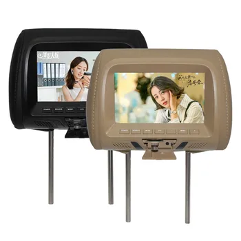 Universalus 7 colių TFT LED ekranas Automobilinis MP5 grotuvas Pogalvių monitorius AV/USB/SD įvesties/FM/Garsiakalbio/Car camera