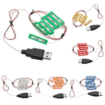 Universalus DIY LED Apšvietimas Plytų Rinkinys SS Žaislas Plytų Žaislas su USB Port 6 Spalvų Apšvietimo Rinkinys
