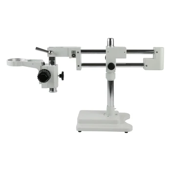 Universalus Dvigubas, Pakilimo Lab Pramonės Zoom Trinokulinis Stereo Mikroskopas su Laikikliu Laikiklis Svirtimi 76mm Microscopio Priedai