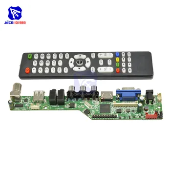 Universalus LCD Valdiklis Valdybos Sprendimo TV Plokštė VGA, HDMI, AV-TV USB HDMI Sąsaja Vairuotojo Lenta Ratai Valdymo Modulis