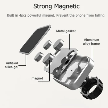 Universalus prekinis, galinis Stiklo Magnetinės Telefono Savininko Ilgą Ranką Automobilio prietaisų Skydelyje Telefono Stovas Stiprus Magnetas Automobilių mobiliųjų Telefonų Laikiklis, Skirtas 
