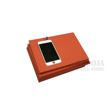 Universalus Raudonos Gumos Kilimėlis 250*250*5mm ipad Tablet Telefono LCD Touch Screen Repair Tool Naudoti Laminavimo Atnaujinimas Stalas Padas