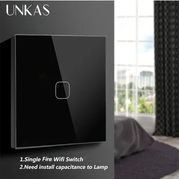 UNKAS WIFI Smart Touch Jungiklis Veikia Su Alexa / 