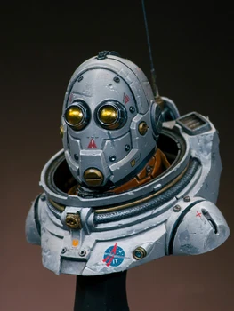 Unpainted Rinkinys 1/12 Astronautai krūtinė kareivis fantazijos nėra įtraukti anteną, Dervos Pav miniatiūriniai garažo rinkinys