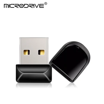 USB 2.0 8GB 16GB 32GB Super mini black Flash Drive 64GB 128GB Stick Pen drive Usb Stick mažas U disko-geriausia dovana