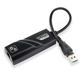 USB 3.0 RJ45 Gigabit Ethernet LAN 10/100/1000 Mbps Tinklo Adapteris, Skirtas PC Nešiojamas Laimėti