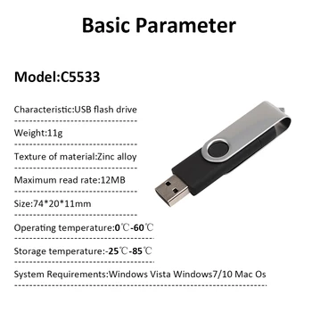 USB atmintinė 32GB USB 2.0 Micro USB Pen Drive, Memory Stick U Disko su Dangteliais Tiek Kompiuteriuose, ir 