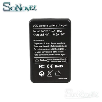 USB LCD Baterijos Įkroviklis NB-6L NB-6LH Canon PowerShot SX710/SX700/SX610/SX600/SX540/SX530/X510/SX280/SX270 SS D30 S90 SX500IS