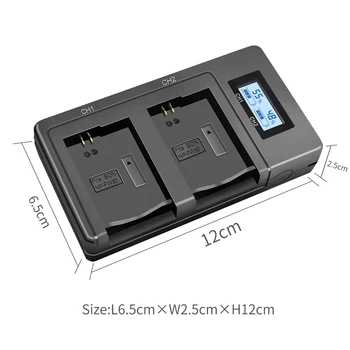 USB LCD Smart NP - FW50 Kamera, Baterija, Kroviklis SONY Alpha A7 A7R A7S A5000 A6000 ect Greitai Dual Kroviklį Mobiliesiems Galios Įkroviklis