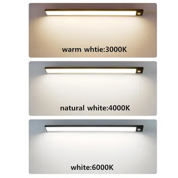 USB LED Pagal Kabineto Šviesos PIR Judesio Jutiklis Virtuvės Lempos 20cm 40cm Natūrali Balta / Šiltai Balta Juostelė LED Šviesos Naktį